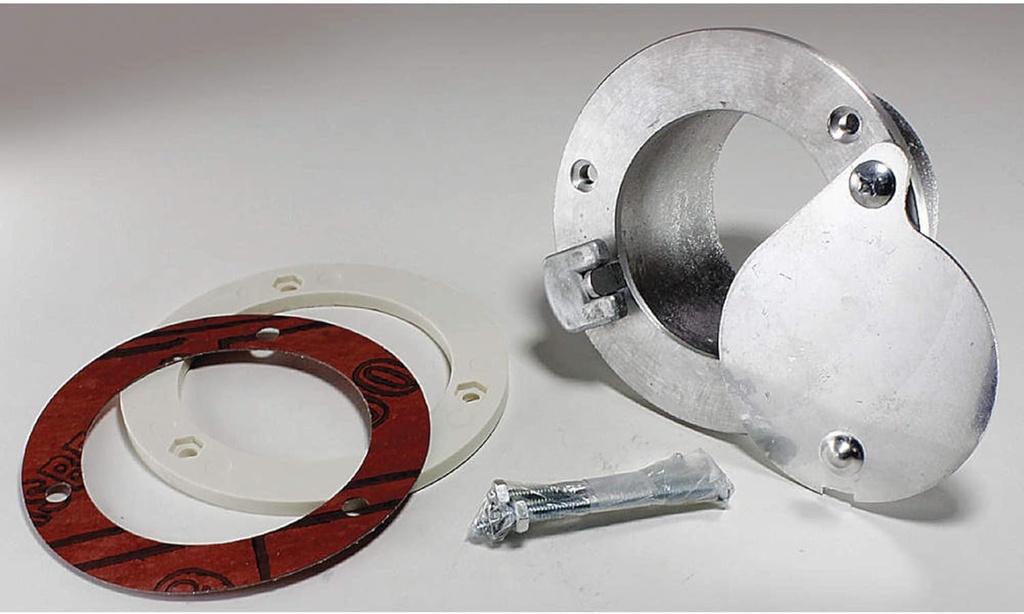 Exhaust Port, Latching 4 in, 2 in. Doors