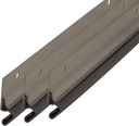 M-D Building Products 52048 Satin Nickel Aluminum and Premium Rubber Heavy-Duty Screw-on Top and Sides Door Seal Kit