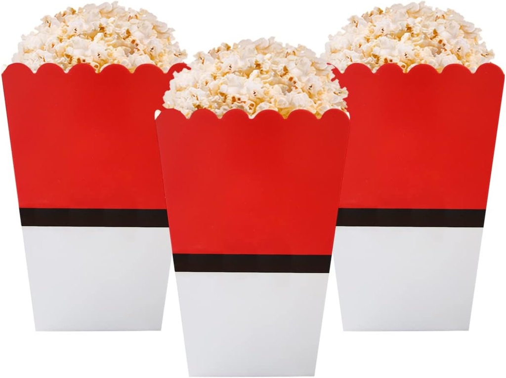 12Pcs Cartoon Animation Popcorn Box, Cartoon Animation Party Supplies, Birthday Party Decorations