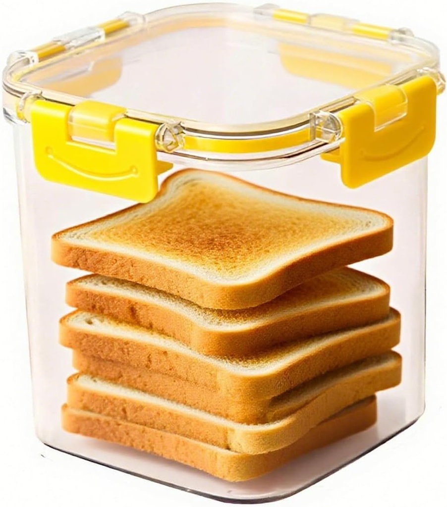 Bread Box,Small Bread Storage Box, Airtight Bread Storage Container, Perfect for Homemade Bread and Baked Bread