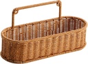Handwoven Hanging Basket for Kitchen and Bathroom Storage, Oval, 31.5