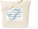 CafePress Mermaid Watercolor Tote Bag Reusable Natural Beige Canvas Shopping Bag