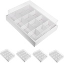 5pcs Cupcake Box for Small Cakes Transparent Dessert Containers for Parties and Events and Display Lightweight and Portable