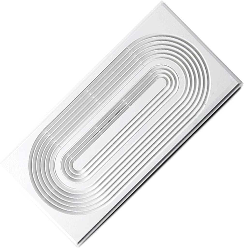 Ventilation Fans 30×60CM Powerful Ventilation Fan Integrated Ceiling Rectangular Exhaust Fan High-Power Kitchen and Bathroom Ventilation Fan, White, 60W (