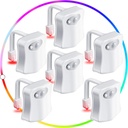 Honoson 6 Pieces Toilet Night Light Motion Activated Sensor Lamp 16 Colors Changing LED Inside Toilet Bowl, LED Light for Washroom Bathroom, Battery Not Included