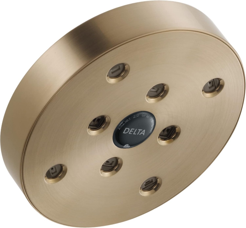 Delta -faucet RP70175CZPR Universal Showering Components Showerhead, Lumicoat Champagne Bronze, 1.75 GPM Water Flow