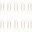 10 Pcs 10 inch Golden Stainless Steel Plate Hangers W Type Dish Spring Holder Securing Clip Hanging Invisible Hook for Decorative Plates and Art