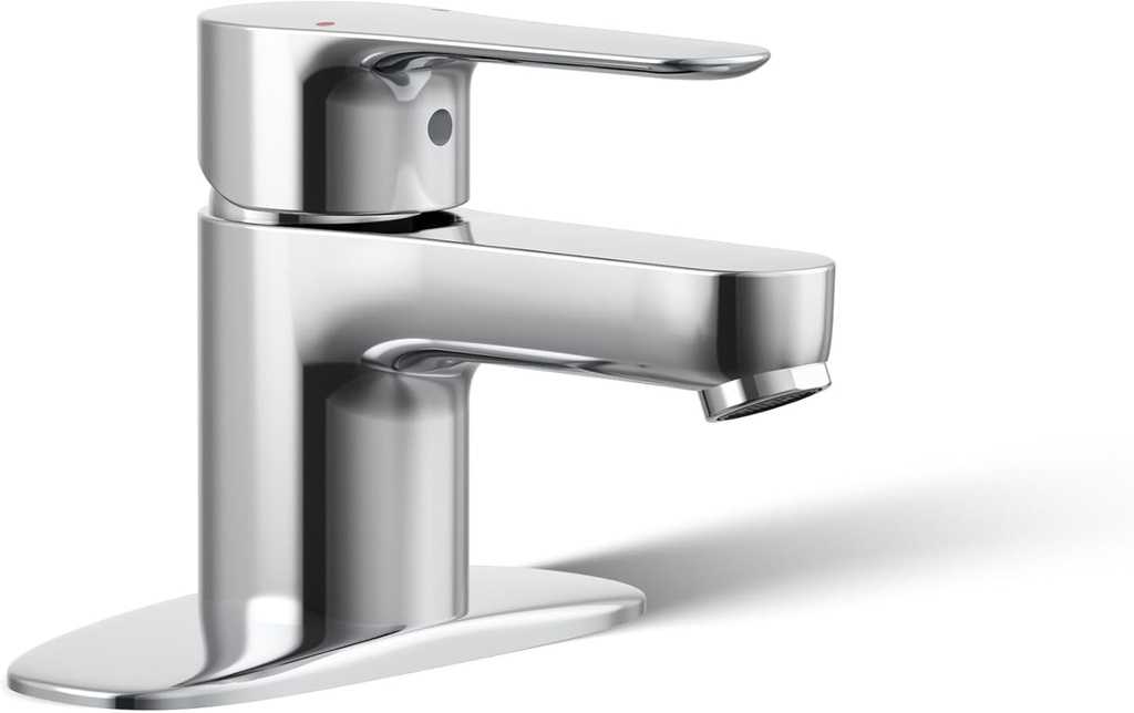 Kohler 98146-4-CP July® Single-Handle Bathroom Sink Faucet, 1.2 gpm, Polished Chrome