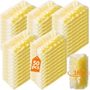 50 Count 360° Heavy Duty Duster Refills Compatible with Swiffer, Larger Size-Extra Thick Electrostatic Disposable dusters Refill for Electronics, Furniture, Blinds, Ceiling Fans, Unscented