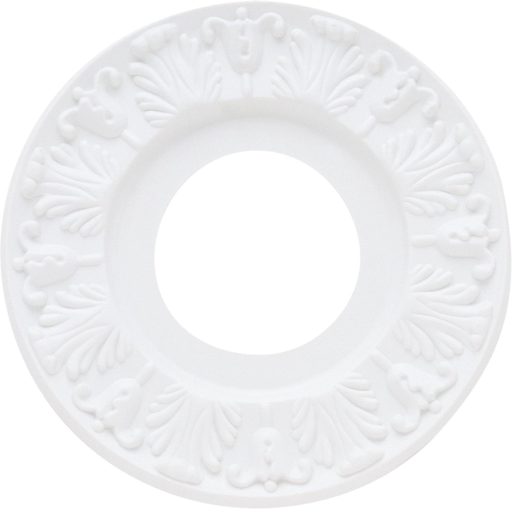 Westinghouse 7702700 Victorian Ceiling Medallion 10-Inch Dia, White Finish, 1-Pack