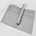 Aozey 3D Retro Laminate Vinyl Flooring Roll, Peel and Stick Linoleum Wood Grain, Vinyl Plank Floor Tiles, Sticky Tiles for Bathroom, Kitchen, RV, Renter Friendly (White Oak, 23.6'' X 196.8'')