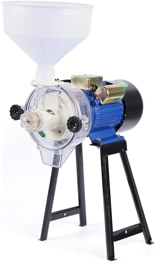 Heavy Duty 2200W Electric Grain Mill - Wet & Dry Corn, Wheat & Feed Grinder with Hopper