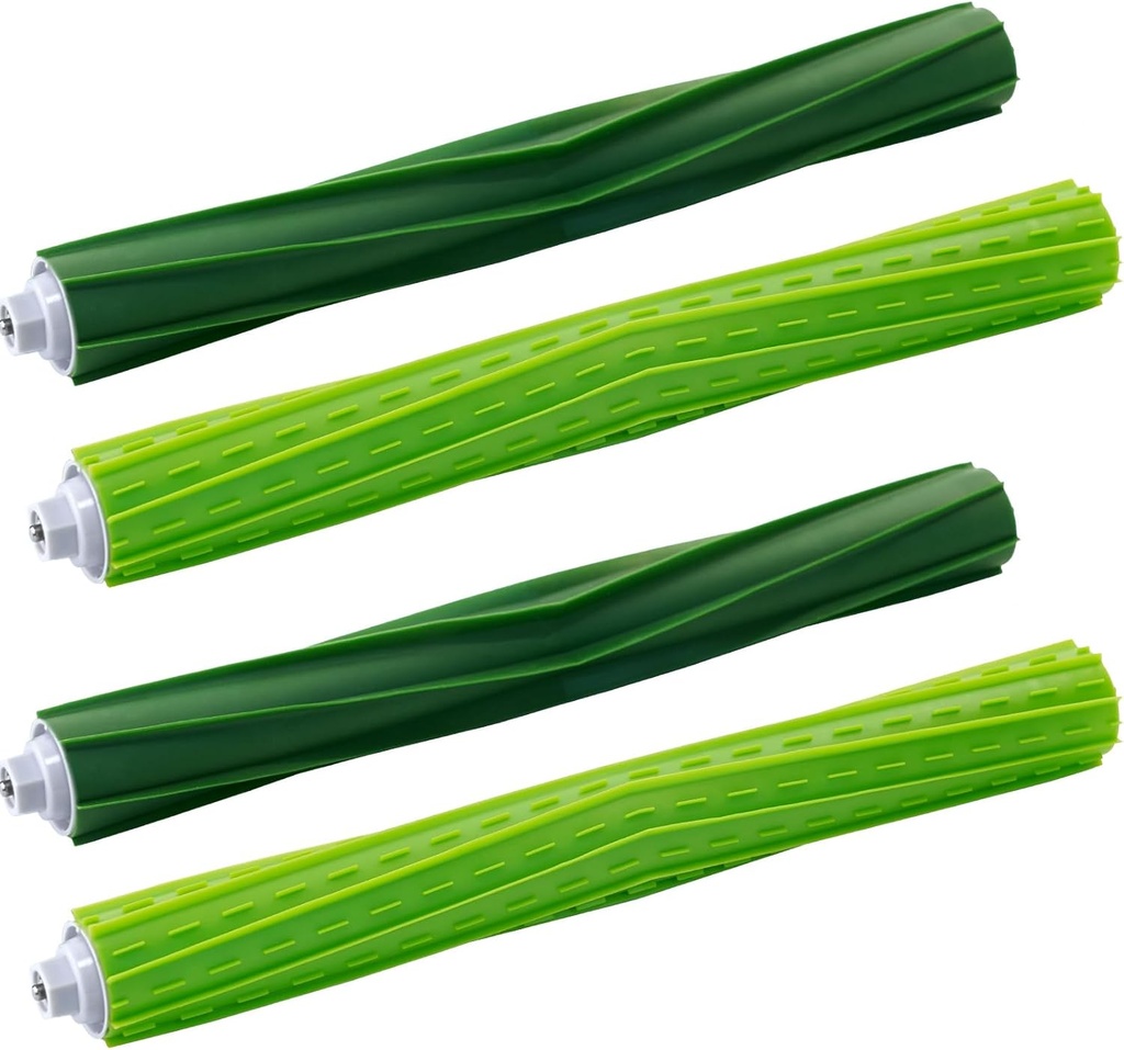 2 Sets Dual Multi-Surface Rubber Brushes, Replacement Parts for IRobot Roomba S9 (9150) S9+ S9 Plus (9550), Vacuum Cleaner Roller Brush