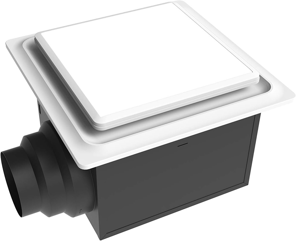 Aero Pure ABF80 L5 W ABF80L5 Ceiling Mount with LED Light/Nightlight, Energy Star Certified, Quiet Bathroom Ventilation Fan, 80 CFM, White