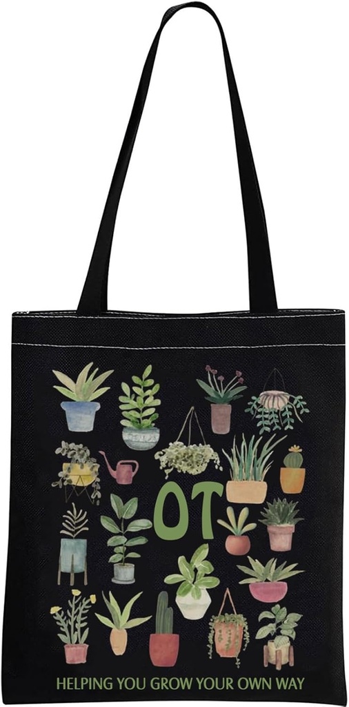 Occupational Therapy Tote Bag OT Graduation Gift OT Appreciation Gift OT Helping You Grow Your Own Way OT Tote Bag (OT Helping Tote)