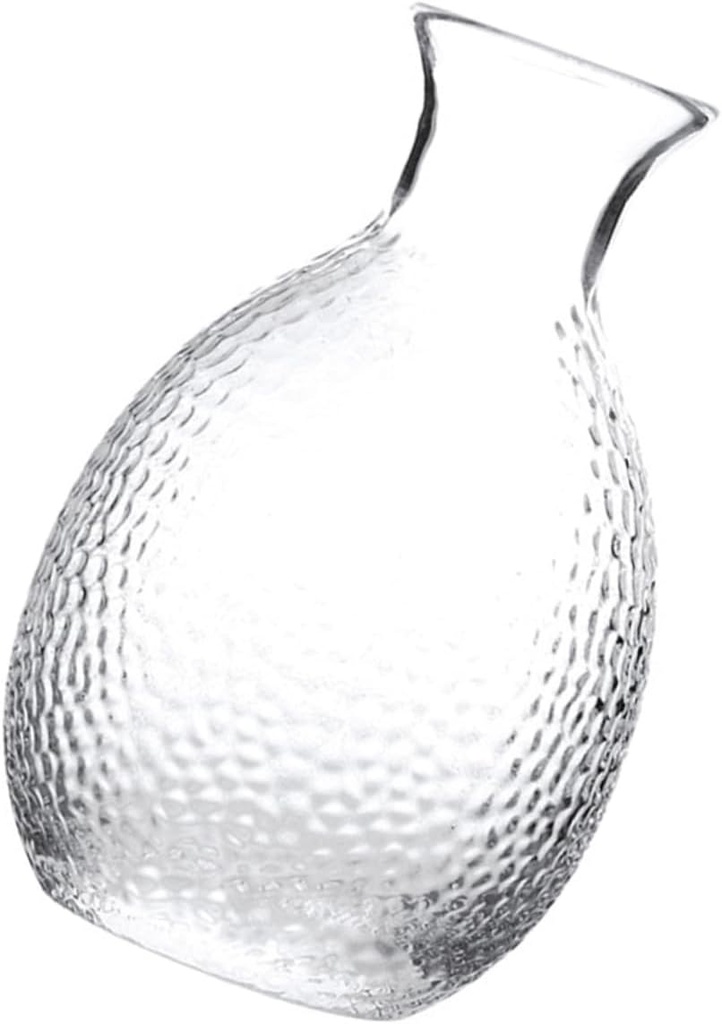 KICHOUSE Traditional Japanese Sake Pot Glass Sake Decanter Set for Sake Tank for Japanese Household Party