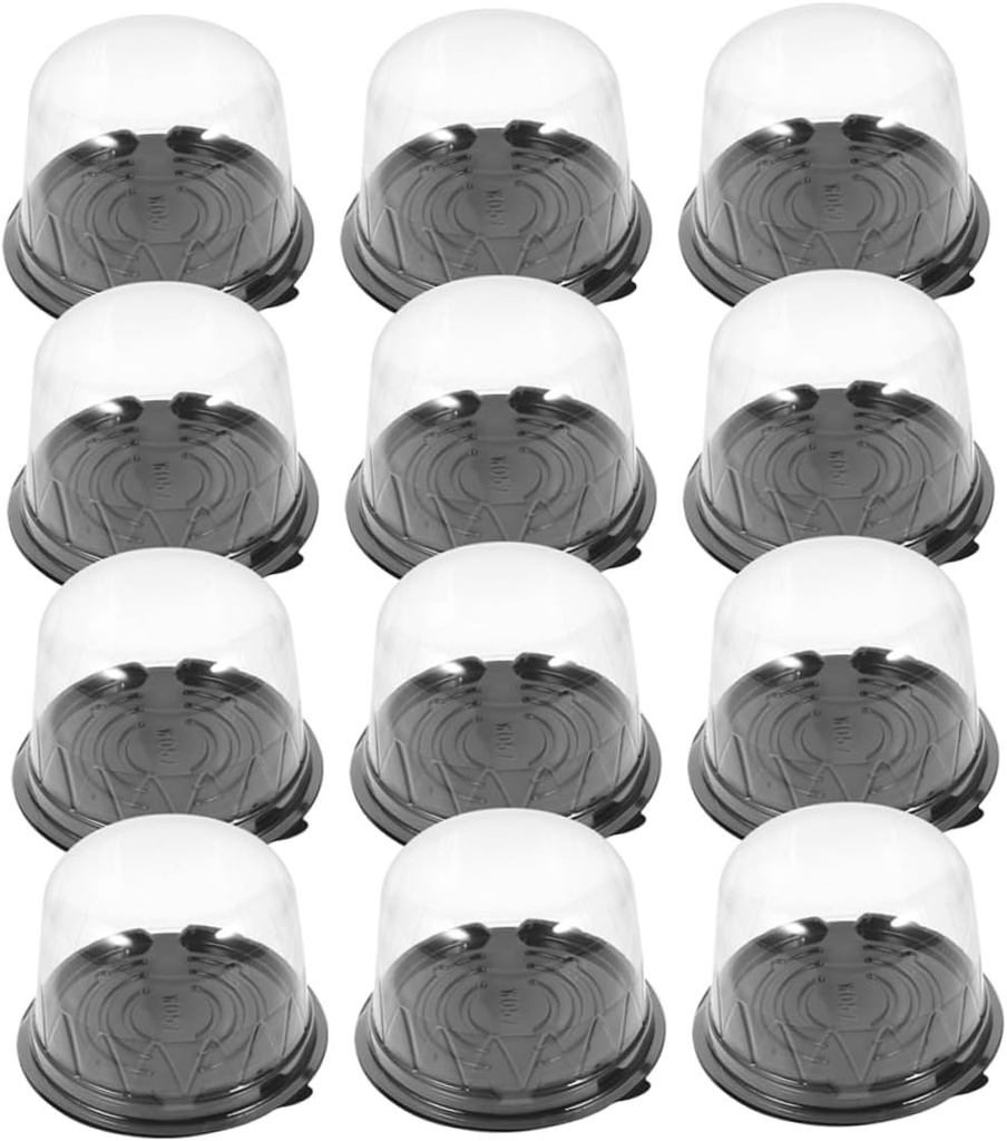 Mini Cake Packaging Boxes Lightweight Compact 100pcs Moon Cake Containers with Dome Lid Perfect for