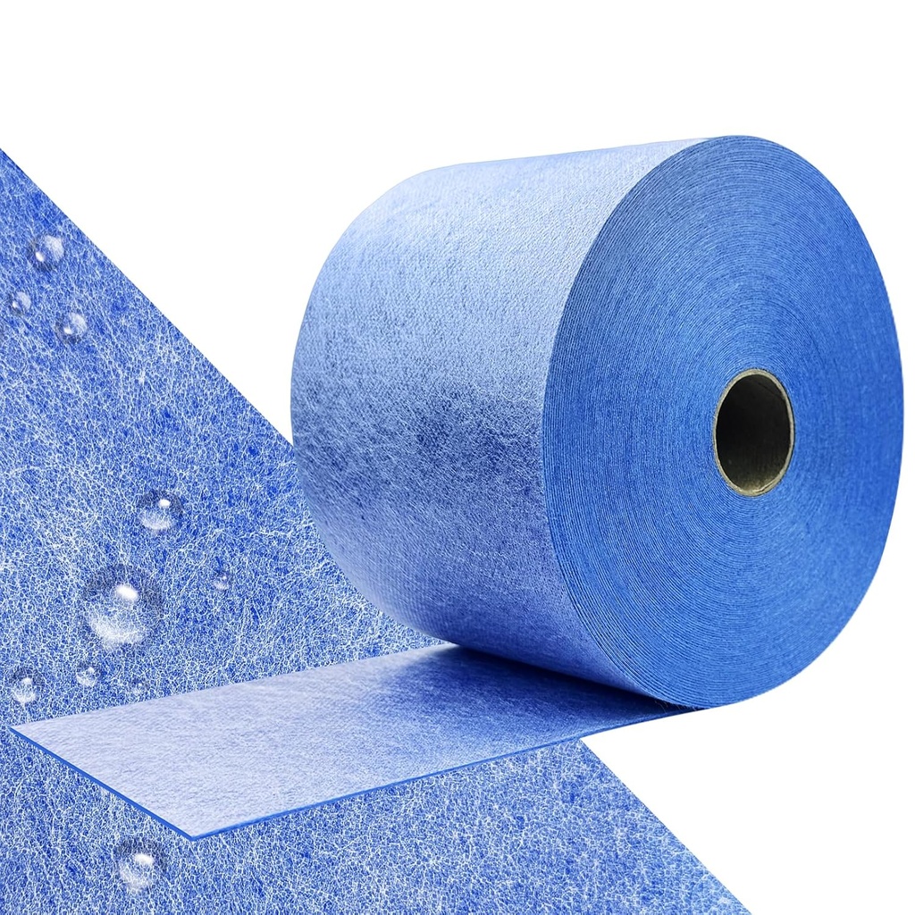 MAXKSOKO 98.4ft x 5in Upgraded Waterproofing Membrane Band 41 Sq Ft, PE Fabric Waterproof Seam Tape for Walls, Basement Corners and Floor Transitions, Tile Underlayment Membrane Roll for Bathroom