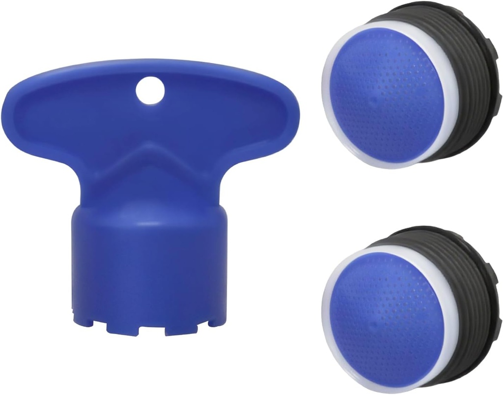 1363455 Faucet Aerator Water Flow Restrictor for KOHLER PCA Aerated Cache Faucets,1.0 Gpm Aerator Inserts Replacement with Removal Key Tool for Kitchen Bathroom Faucet