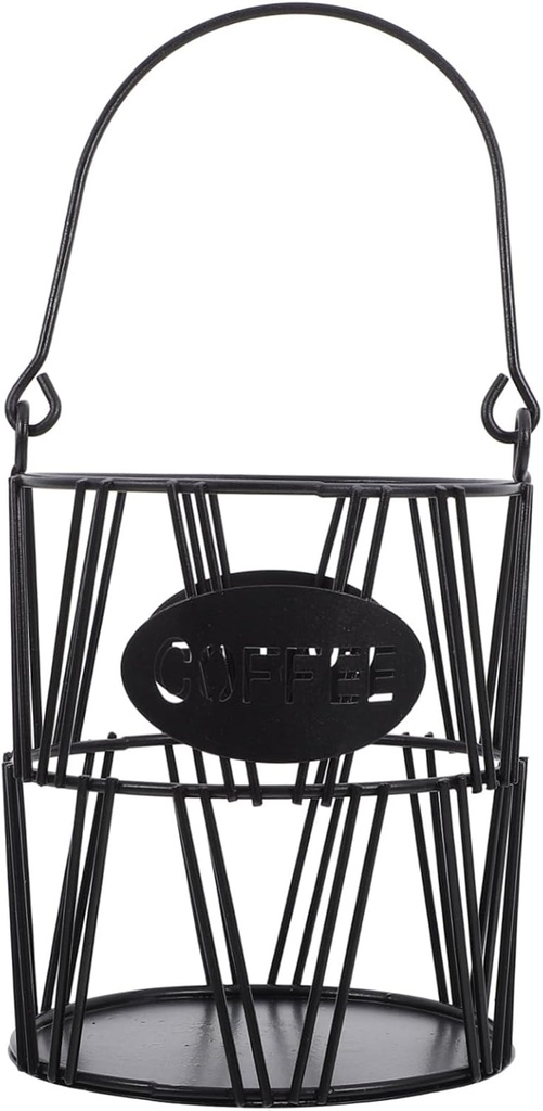 Coffee Basket Organizer Stylish Hollow Storage for Countertop for Coffee Capsules Sugar Bags and Snacks Multi-purpose Home Kitchen and Cafe Decor