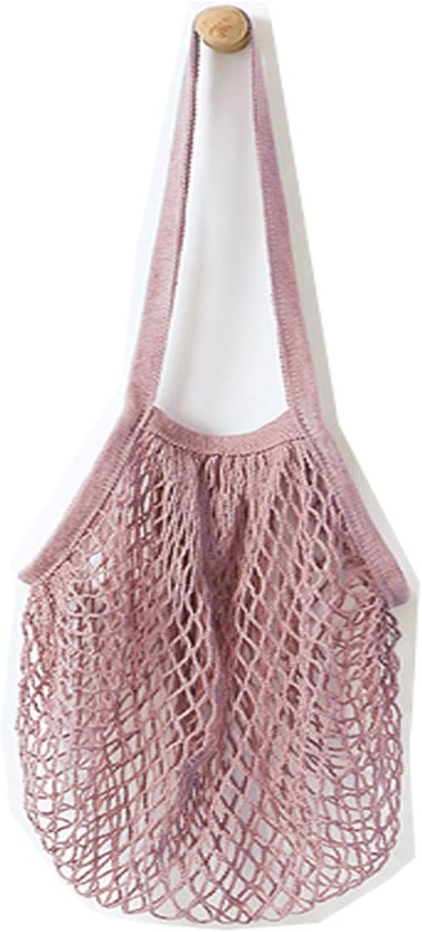 Portable Reusable Mesh Cotton Net String Bag Organizer Shopping Tote Handbag Fruit Storage Shopper NEW