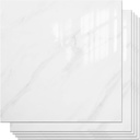 Peel and Stick Backsplash Tiles 20 Sheets 12''x12'' PVC Self Adhesive Wall Tiles Back Splash Wall Panels Stick on Backsplash for Kitchen Bathroom Laundry Room, White