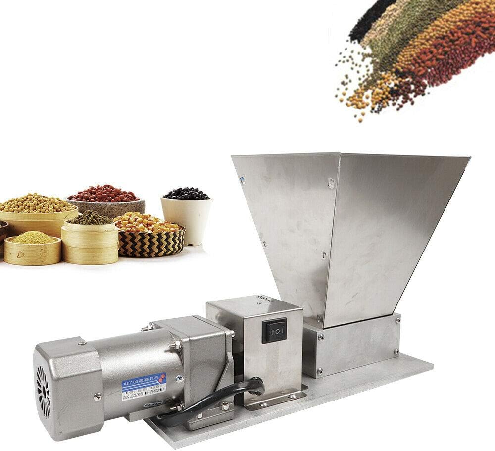 Electric Grain Mill Grain Grinder 2 Roller Barley Grinder Malt Crusher Malt Mill Home Brew Mill DY368 Food Grade Cereal Beans Mill 110V
