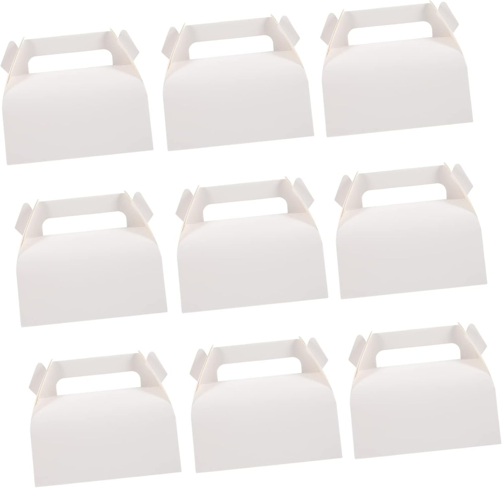 KICHOUSE 50pcs Cupcake Boxes Window Inserts Bakery Containers for Weddings Parties Special Events Versatile Cookie Carrier Box Compact Design for