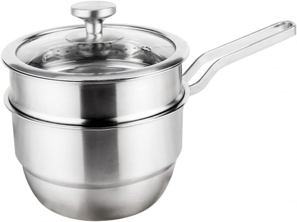 Stainless Steel Stock Pot Seafood Steamer Stainless Steel Steamer Pot Large Double Boiler Boiler Pan Double Boiler Steamer Milk Pot Soup Pot Cooking Utensils Mini Steamer Food Gift