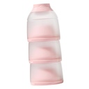 1set Detachable Milk Powder Dispenser Stackable Food Storage Container for Travel Snack Cups Easy to Open Portable Design Pink