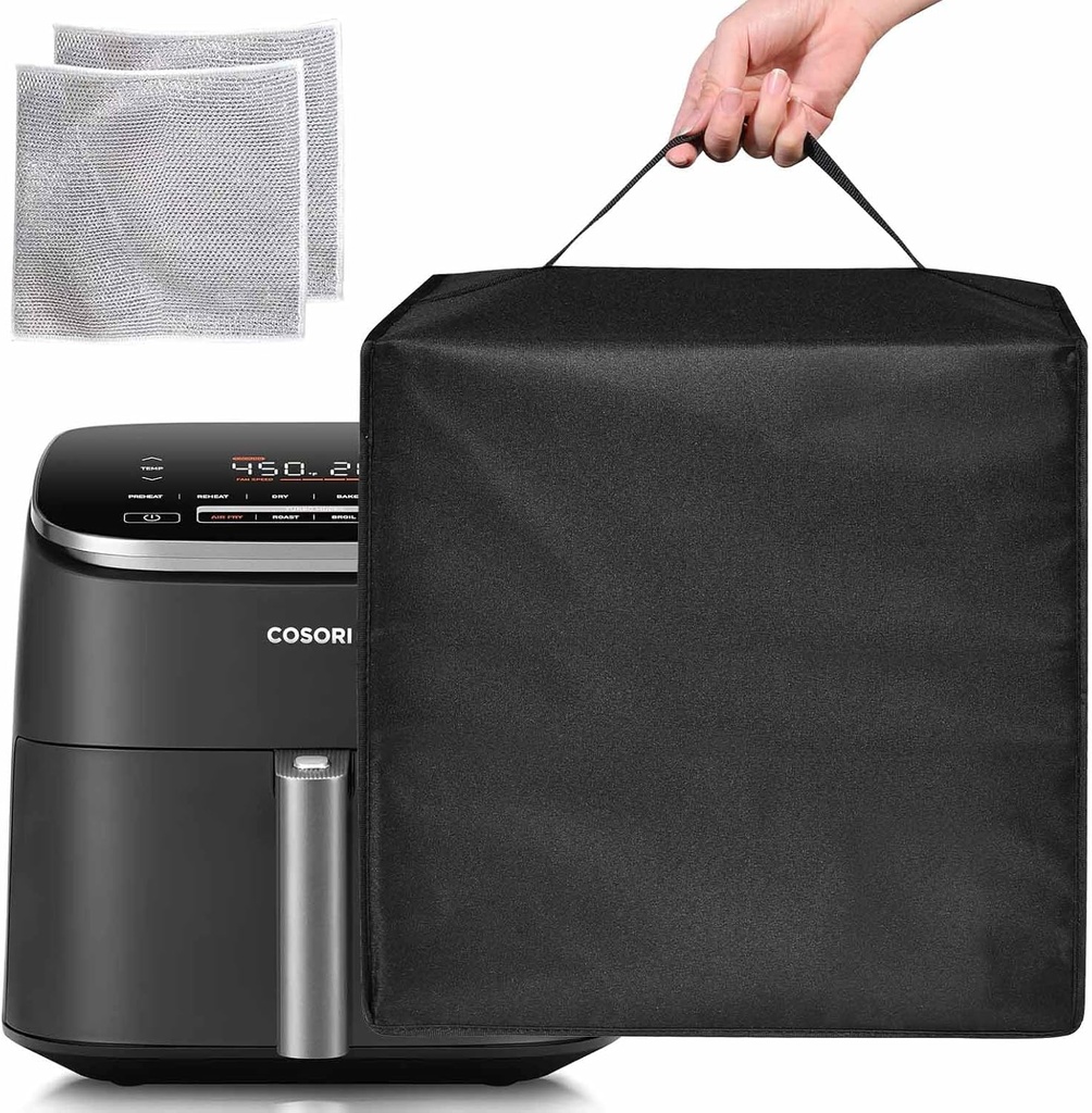 Air Fryer Dust Cover, Heat-Resistant Waterproof And Dust-Proof 600D Nylon Material, Suitable For Protecting Ninja/AF141/AF181/COSORI 5/6 Qt/Instant Vortex Plus 6QT XL Air Fryer