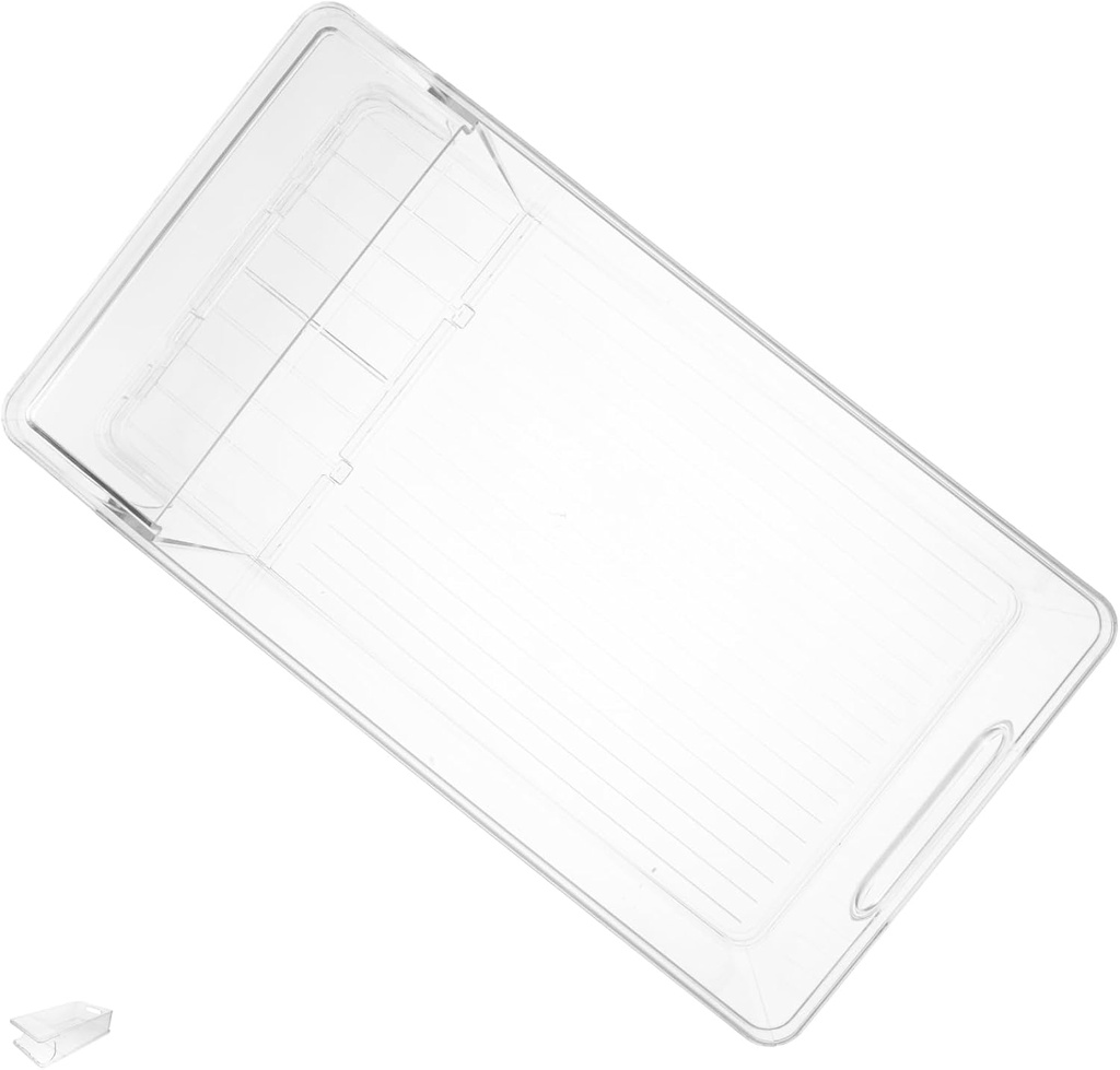 Amosfun Stackable Refrigerator Can Holder Rolling Beverage Organizer Bin for Fridge Efficient Drink Dispenser for Soda Beer More for Everyday Use