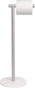NearMoon Bath Toilet Paper Holder Stand- Modern Tissue Roll Holder Standing with Balanced Base, Rustproof Toilet Roll Holder for Bathroom/Kitchen Countertop (Brushed Nickel, Marble Base)