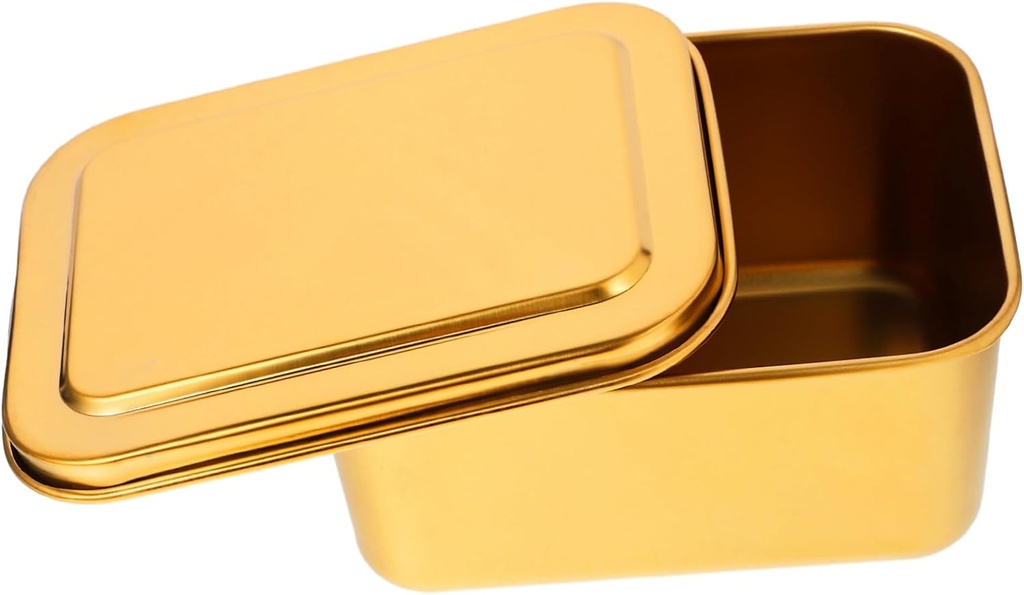 Garneck Stainless Steel Cake Box Lid Portable Muffin Container for Tiramisu for Bakery Desserts Elegant Design for Parties and Events