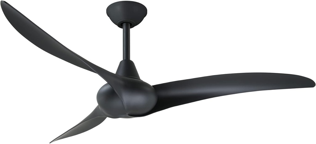 Minka Aire F843-CL Wave 52" Ceiling Fan with Remote Control, Coal