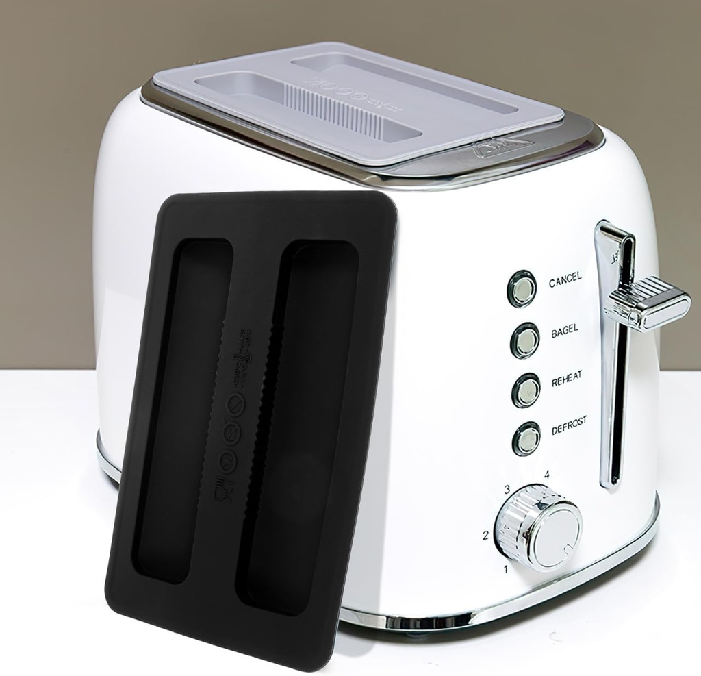 BESTonZON 1PCS Silicone Toaster Dust Cover, 2 Slice Toaster Lid, Electric Bread Maker Upper Cover Machine Top for Bread Machine, Protector Lid Sandwich Machine Part Accessories