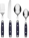 Cambridge Silversmiths, Blue, Jubilee Flatware, Service for 4, 16 Piece Set, Dorm Room Essentials, First Apartment