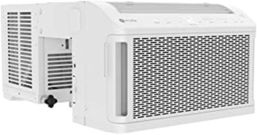 GE Profile ClearView Inverter Window Air Conditioner Unit, 10,300 BTU, U-Shaped Adjustable Depth, Energy Efficient Cooling up to 450 sq ft., Ultra Quiet, SMART Home Capable, Includes Remote, White