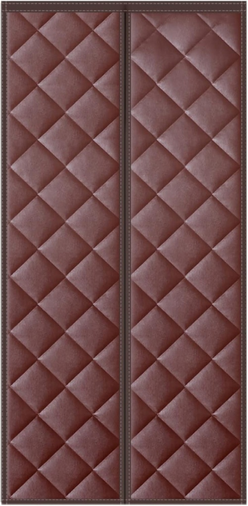 JKGHK Insulated Door Curtain Magnetic, Winter Thermal Insulated Door Curtain, PU Leather Self-Closing Magnetic Screen Door, Thicken Cotton Door Curtain, for Home Kitchen/Living Room/Patio