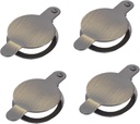 ARTIBETTER 4pcs Copper Peephole Privacy Protector Covers Peeping Door Viewer Shield for and Easy to Install Privacy Door Viewer Cover