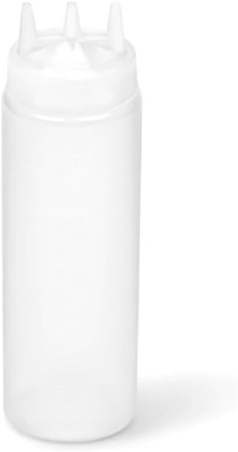 Traex 3324-13 Clear 24 Ounce Tri Tip Squeeze Dispenser