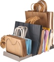 Adjustable Shopping Bag Organizer - Great for Storing Folded Cloth, Paper, Lunch & Reusable Food, Shopping & Gift Bags