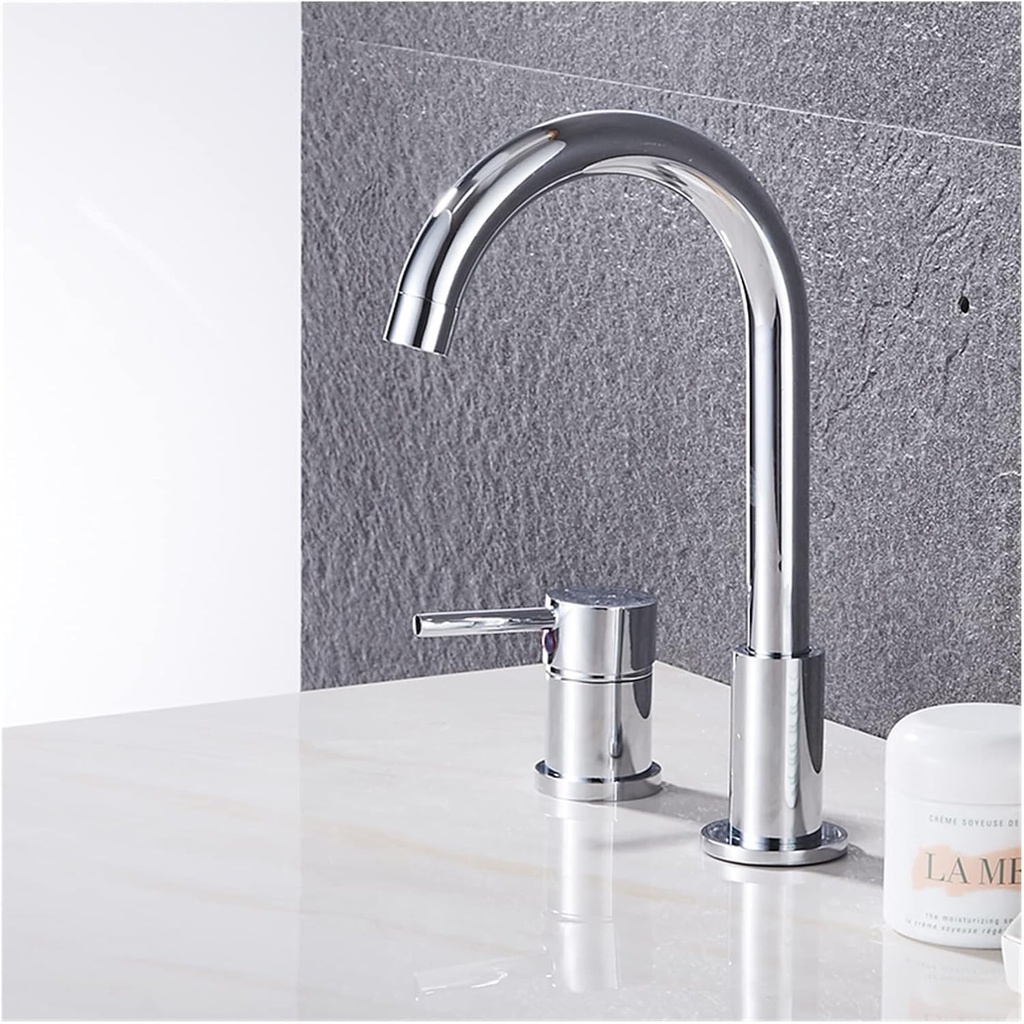 Bathroom Tub Faucet Black/Golden Mixer Tap Deck Mounted Bath Faucet Brass Black Bathtub Faucet Chrome Water Mixer for Shower(Chrome)