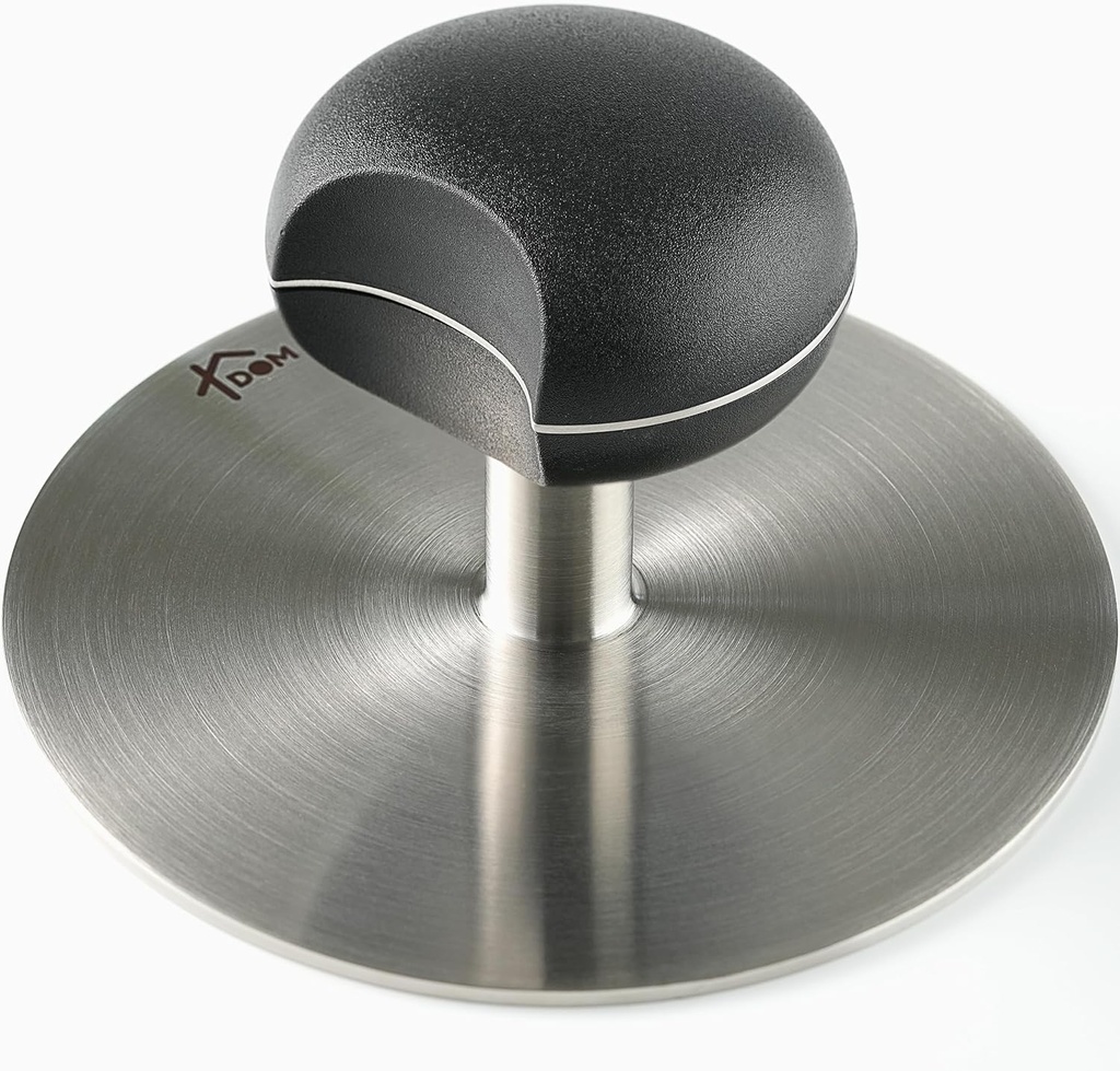 Stainless Steel 6" Burger Smasher, 1.2lb, Strong and Easy-to-Hold Handle to Keep Hands Away from Heat, Durable Design, Dishwasher Safe, Smashburger and Bacon Griddle Press, Prensa para hamburguesas