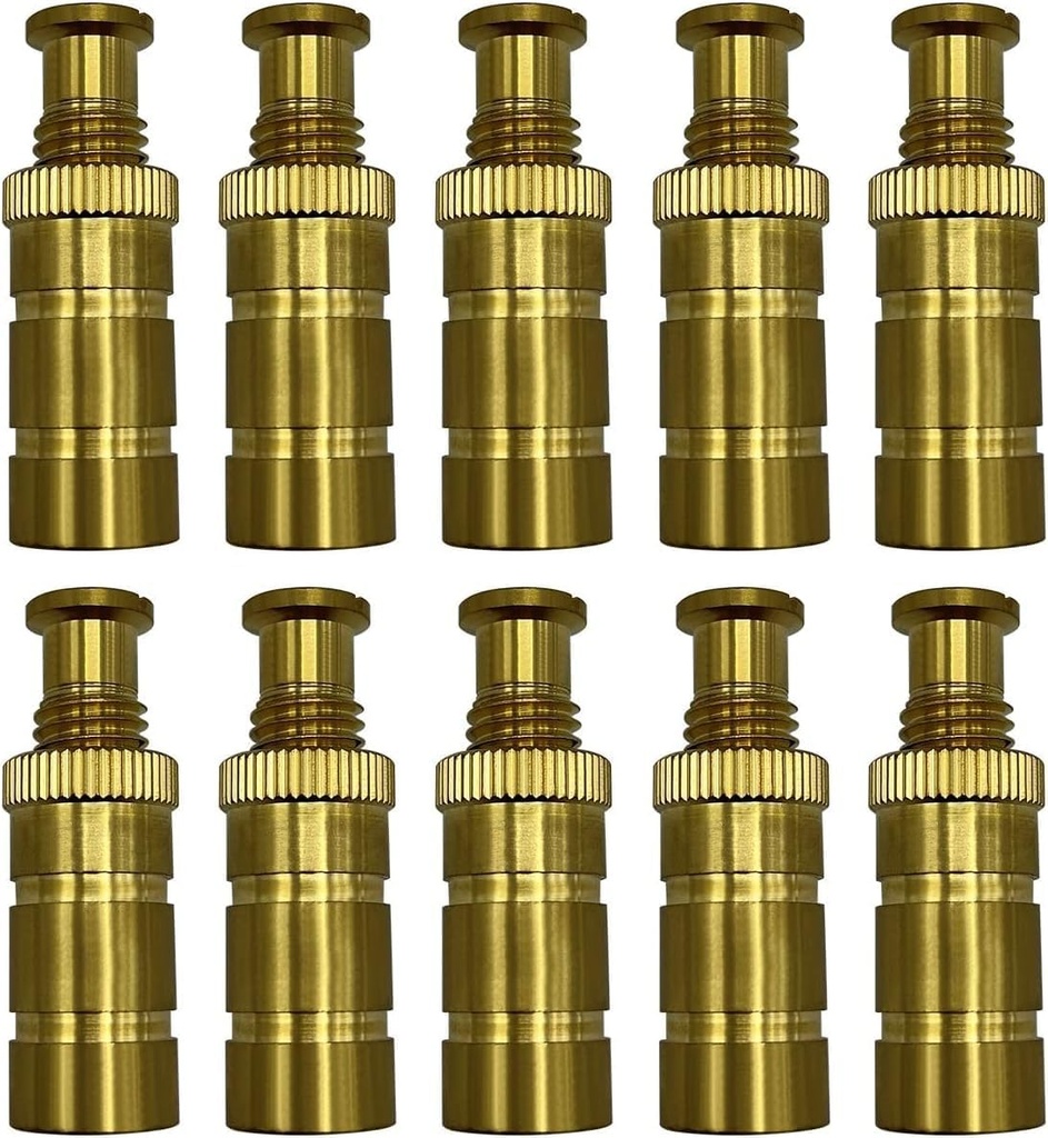 Poolzilla Pool Safety Cover Brass Anchors for Concrete and Pavers - 10 Pack - Universal Fit