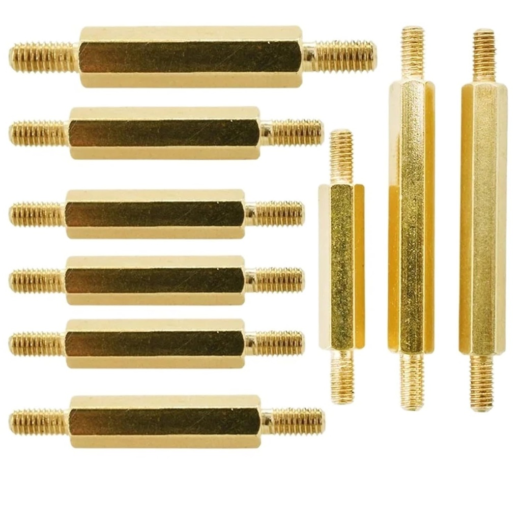 M3 Threaded Motherboard Standoff Board Stud Bracket Hex Support Pillars Screws Bolts Hexagon Spacers Standoffs(20Pcs,26mm)