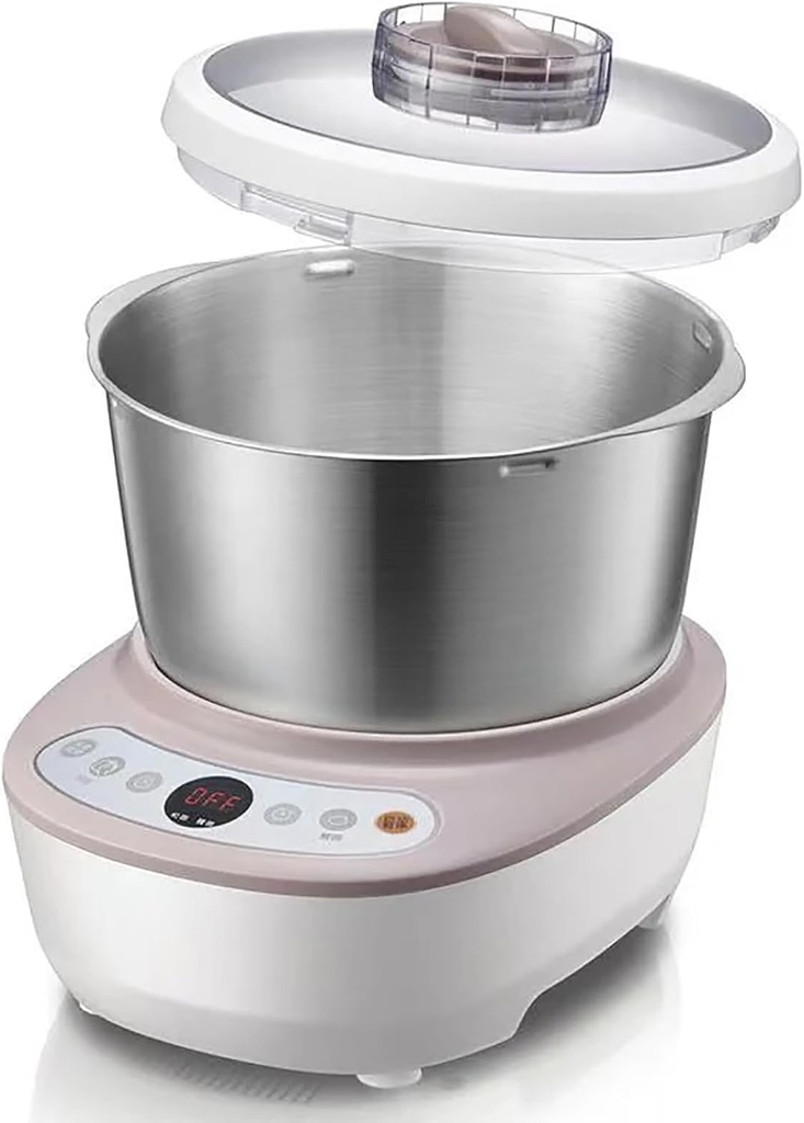Household Stand Mixer Dough Kneading Machine with Ferment Function, Machine Intelligent Timing Stainless Steel Large Capacity for Most Home