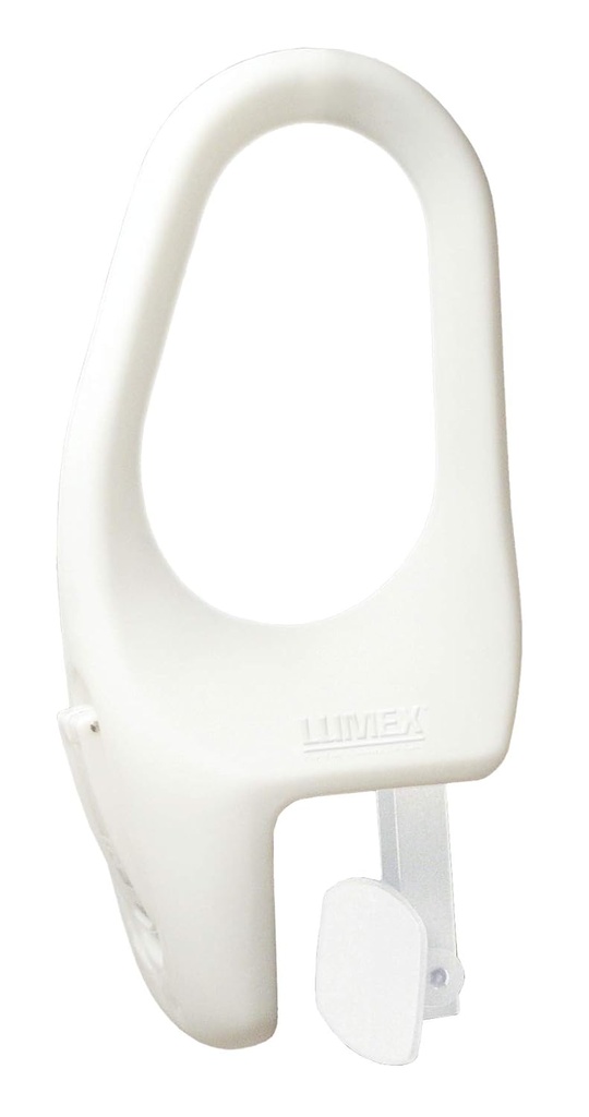 Lumex Tub-Guard Bathtub Safety Rail - Tool-Free Installation and Removal - 12" Tall, White, 69623A-1