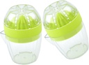 Garneck 2Pcs Manual Lemon Squeezer Citrus Fruit Juicer Hand Press Portable Household Juice Extractor for Fresh Juice Safe Material Easy to Use and Store