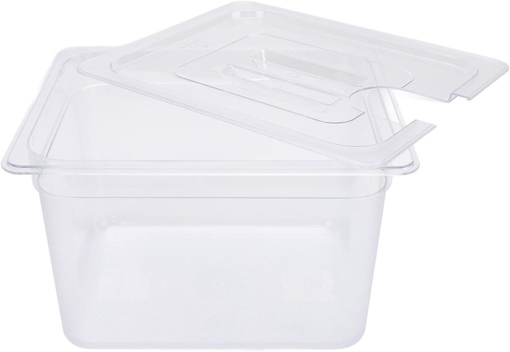 TOPINCN 12L Slow Cooking Food Storage Container with Lid, Plastic Slow Cooker Container for Most Slow Cookers, Suitable for Steaks, Chicken Breasts and Large Cuts of Meat